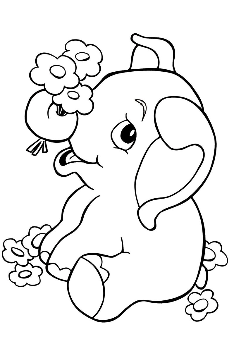 Cartoon Animals Coloring Pages