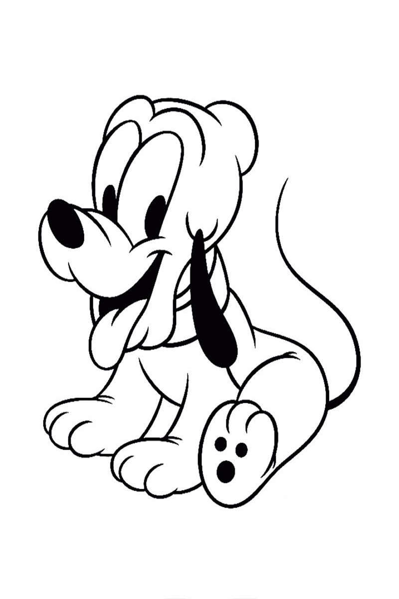 Cartoon Animals Dog Coloring Pages