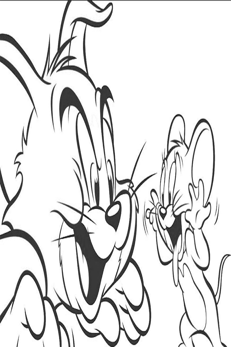 Coloring Pages of Tom and Jerry Download