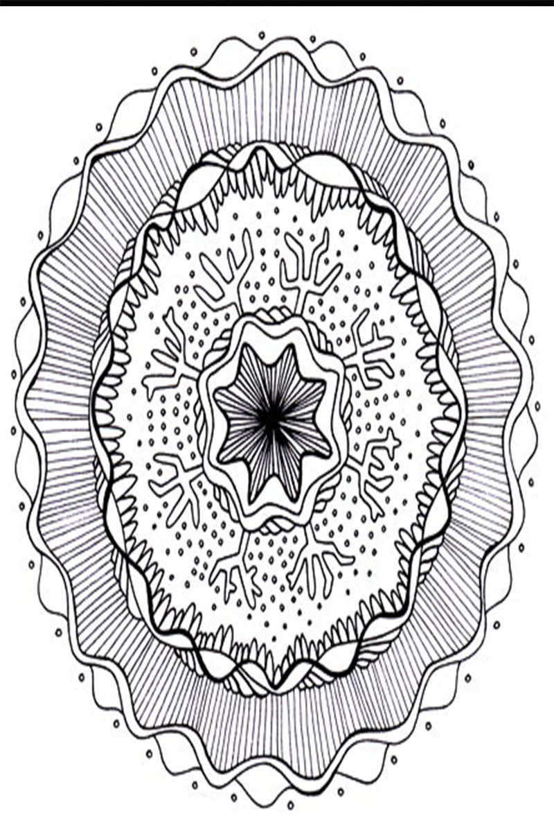 Cool Coloring Pages for Adults Mandala