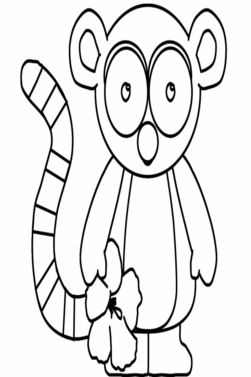 Cute Baby Cartoon Animals Coloring Pages Free