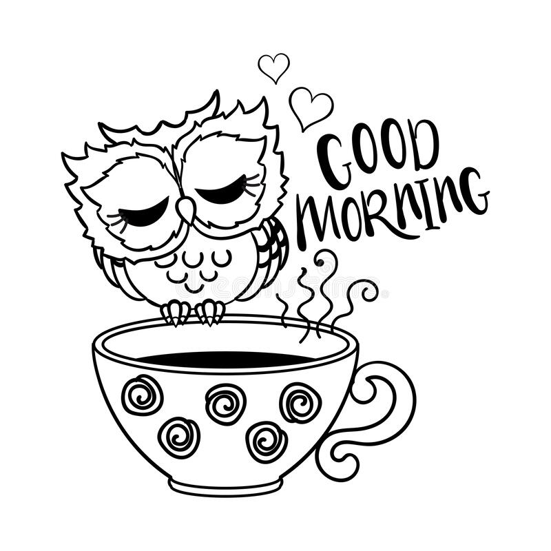 Cute Good Morning Coloring Pages