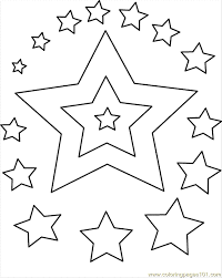 Easy Stars Coloring Pages To Print