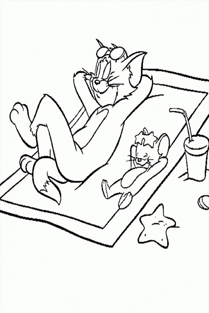 Tom and Jerry Coloring Pages to Print