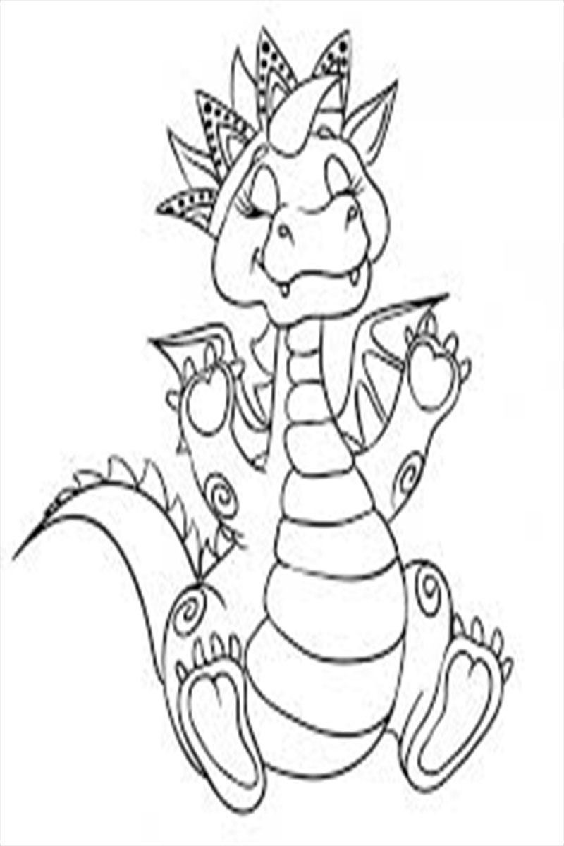 Free Baby Dragon Coloring Pages