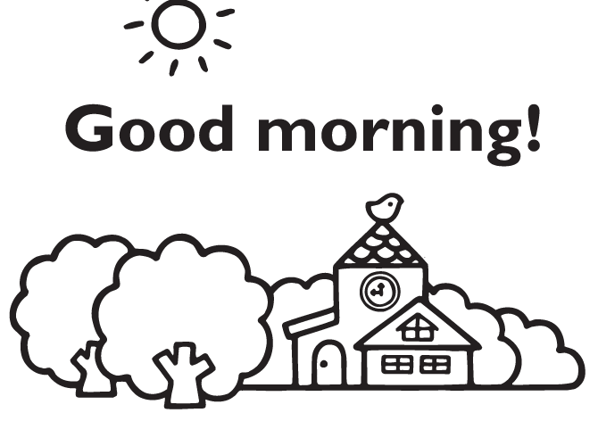 Free Good Morning Coloring Pages