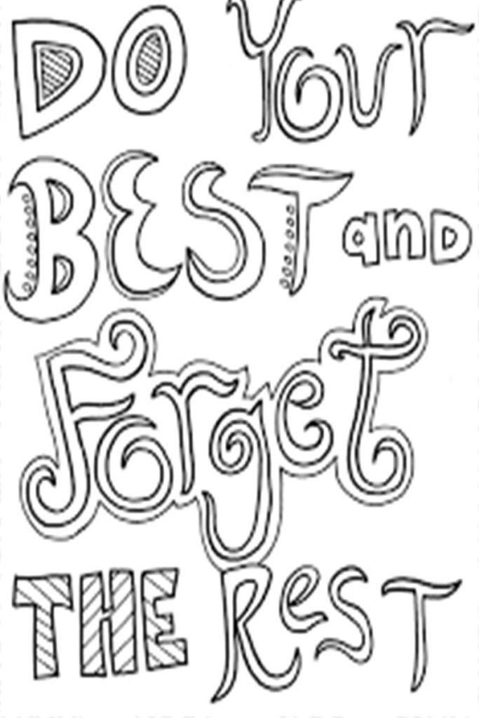 Make Your Own Quote Coloring Pages To Print