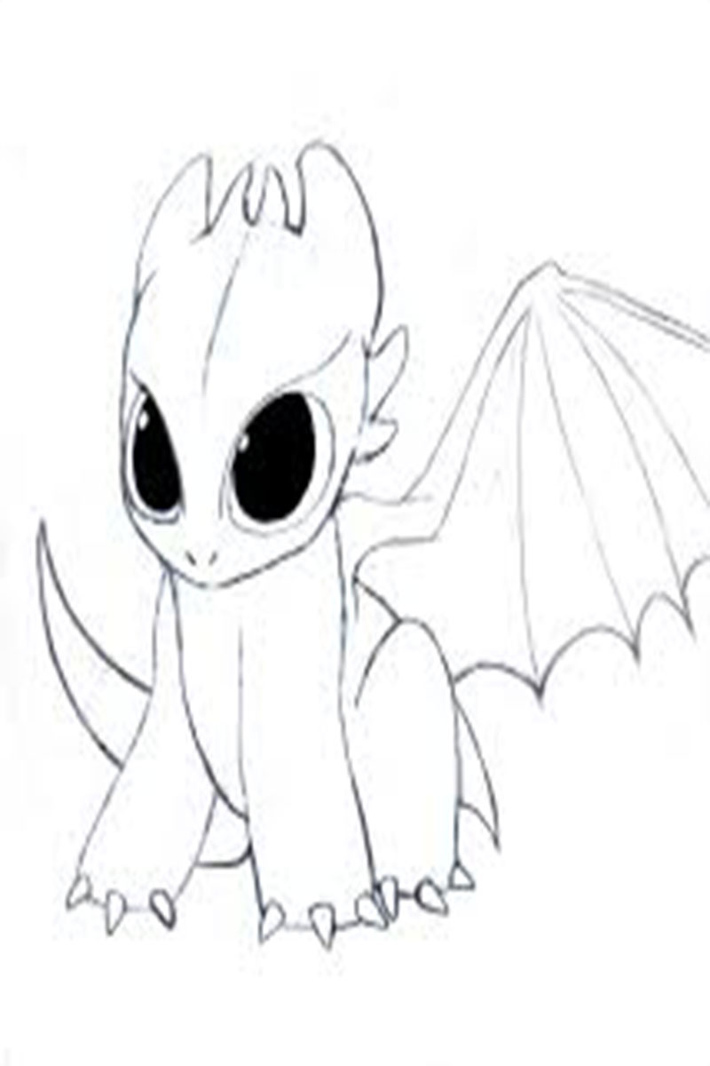 Free Printable Baby Dragon Coloring Pages