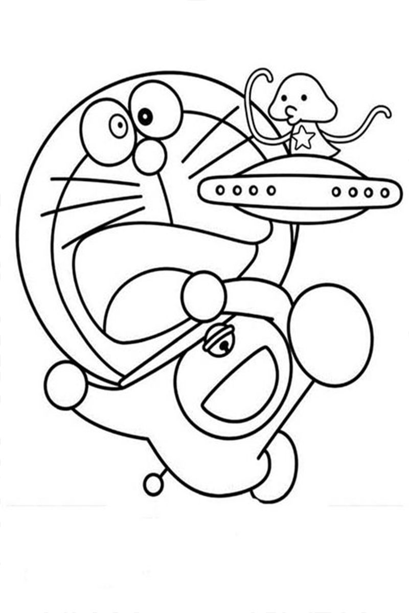 Funny Doraemon Coloring Pages
