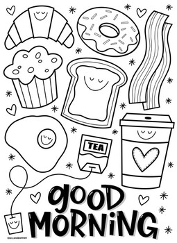 Good Morning Coloring Pages to Print