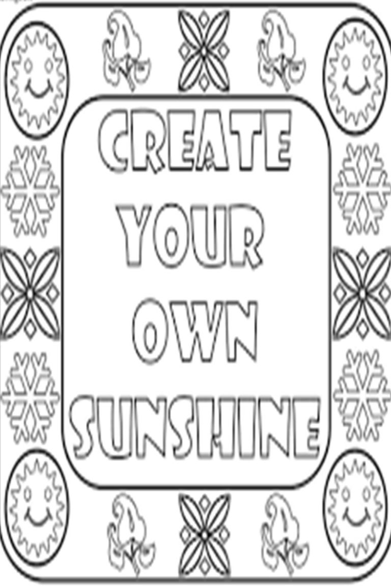 Make Your Own Quote Coloring Pages To Print