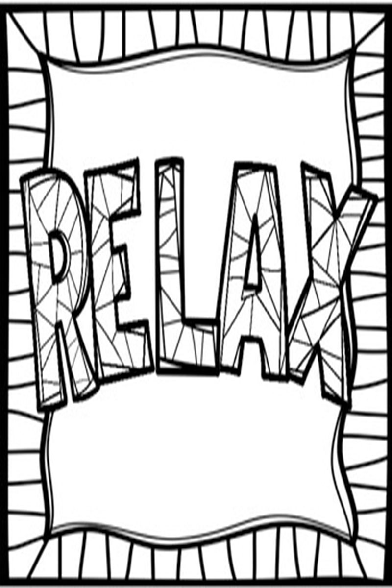 Stress Health Coloring Pages