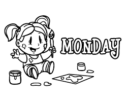 Monday Coloring Pages Free