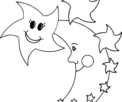 Moon and Stars Coloring Pages for Adults