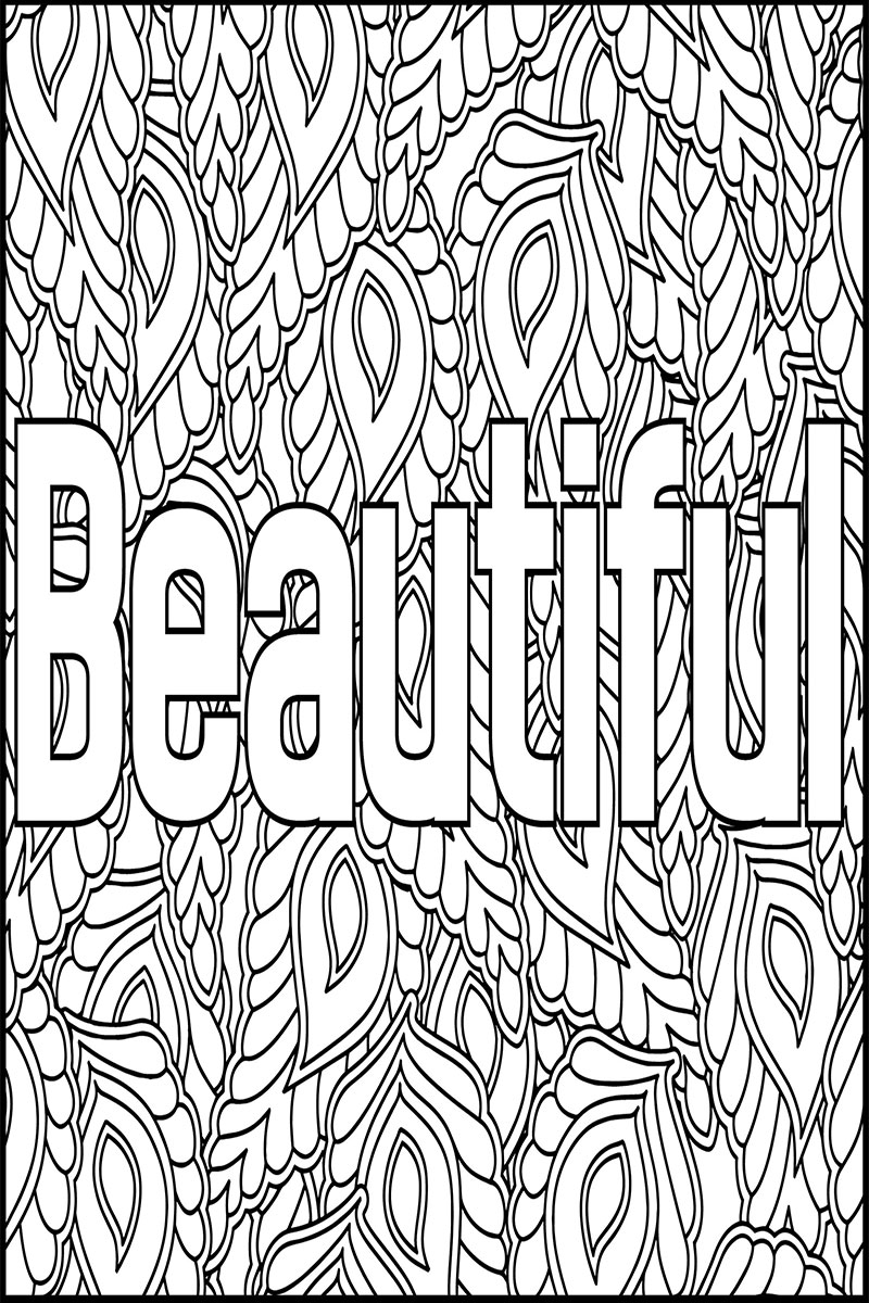 Positive Attitude Coloring Pages Free Download