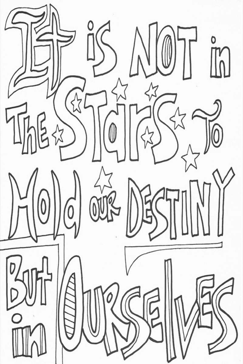 Positive Attitude Coloring Pages Free Printable