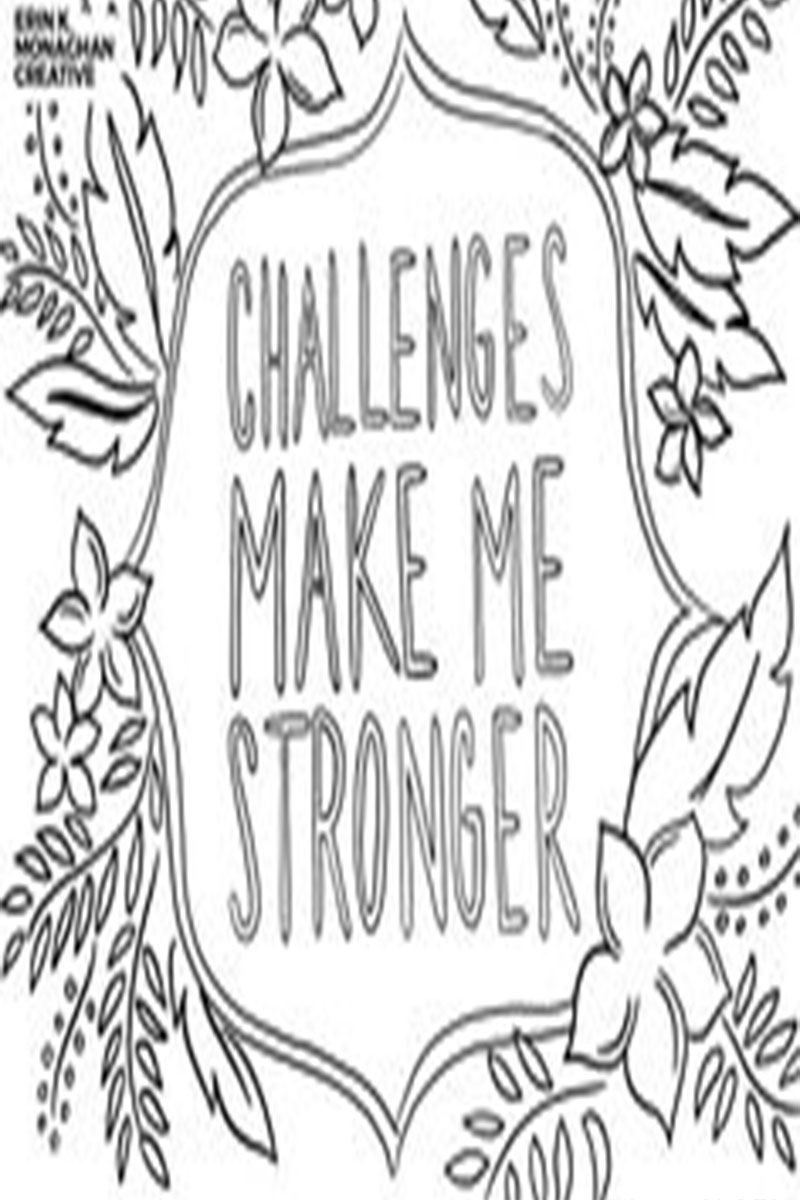 Positive Attitude Coloring Pages Printable