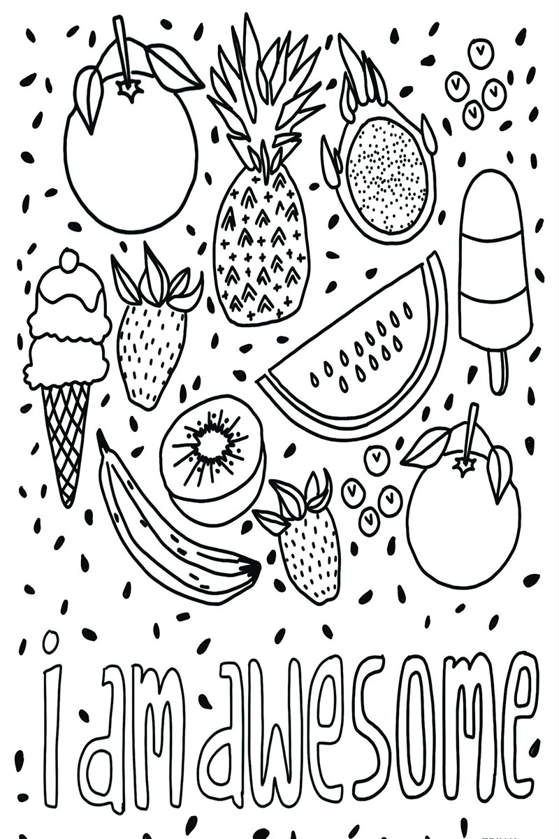Positive Attitude Coloring Pages