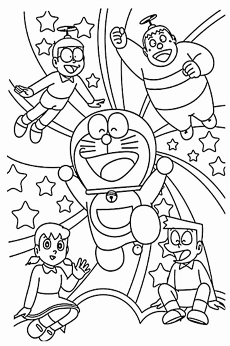 Printable Cute Cartoon Coloring Pages