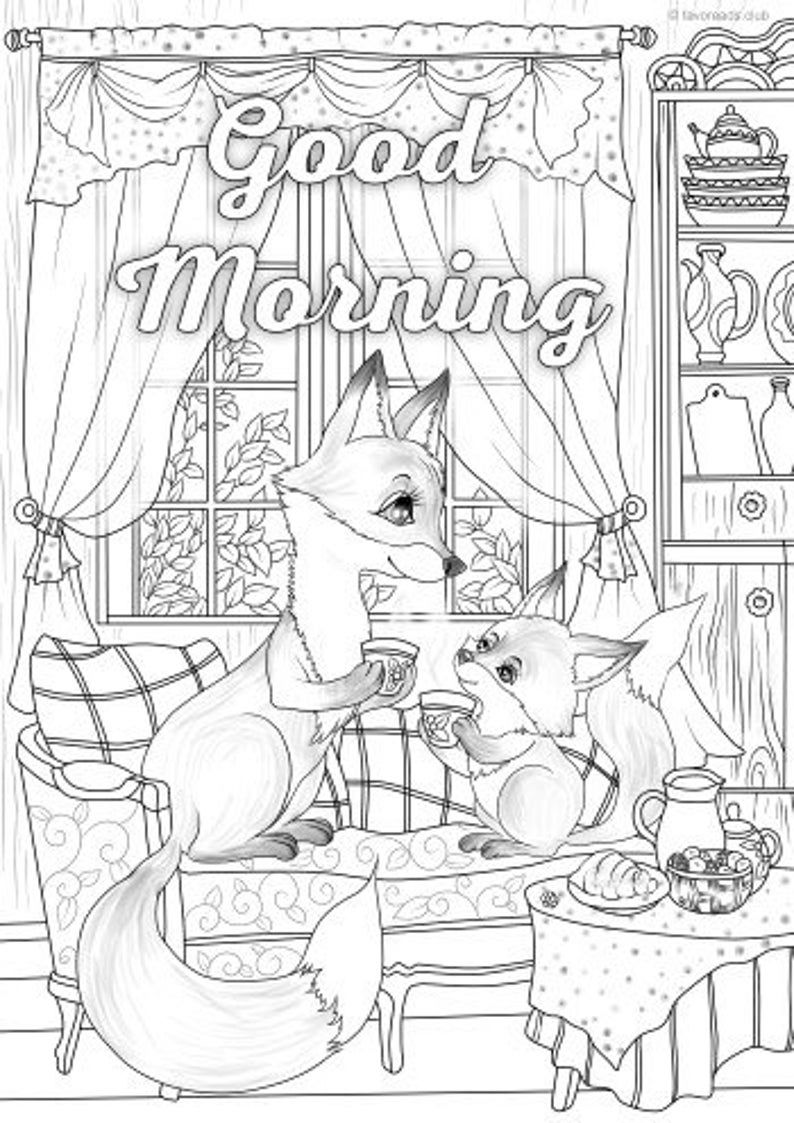 Printable Good Morning Coloring Pages