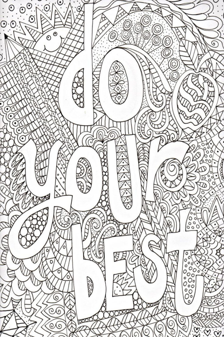 Printable Positive Attitude Coloring Pages Free Coloring Pages 8534