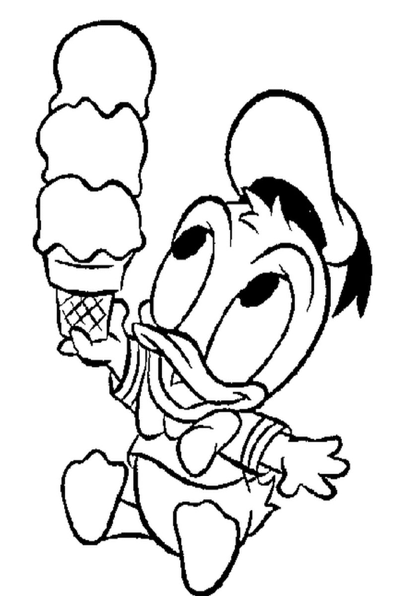Simple Cartoon Coloring Pages