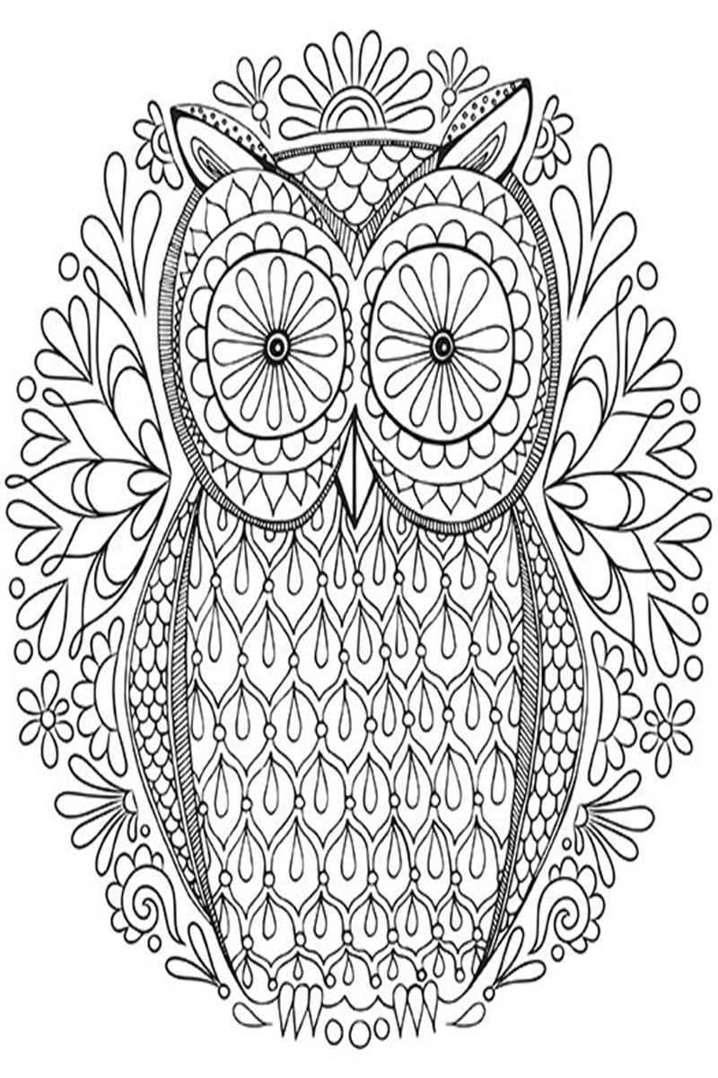 Simple Cool Coloring Pages for Adults