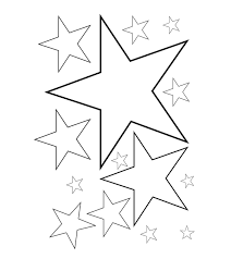 Stars Coloring Pages for Preschoolers