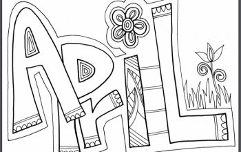 April Coloring Pages Printable