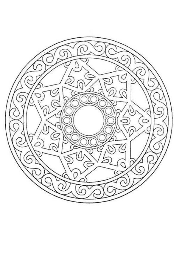Flower Mandala Coloring Pages Free