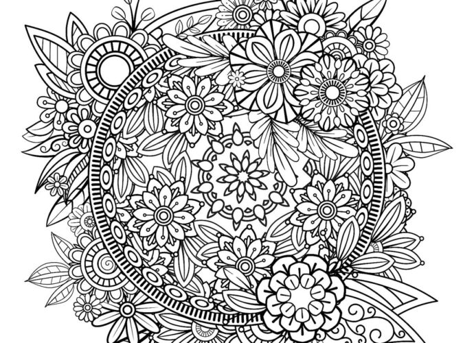 Flower Mandala Coloring Pages Printable