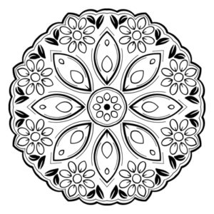 Flower Mandala Coloring Pages for Adults