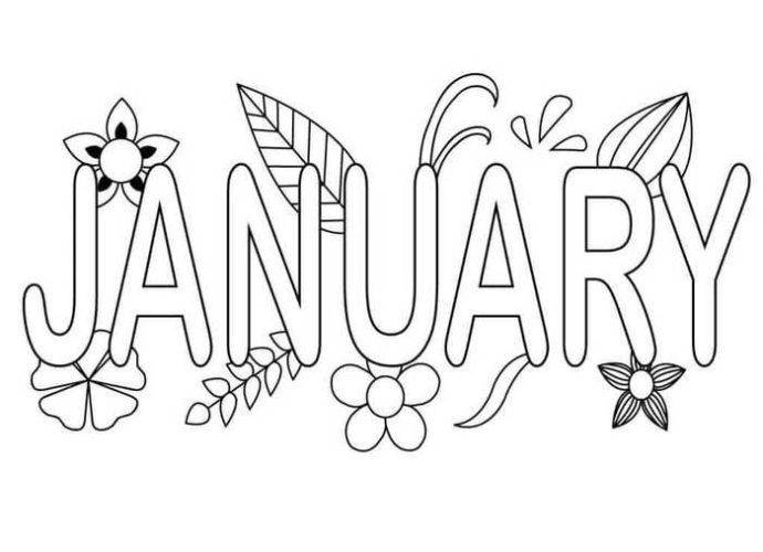 Free January Coloring Pages