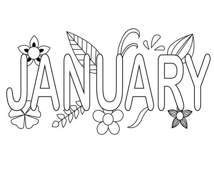 Free January Coloring Pages