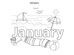 January Coloring Pages Download
