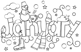 January Coloring Pages Free