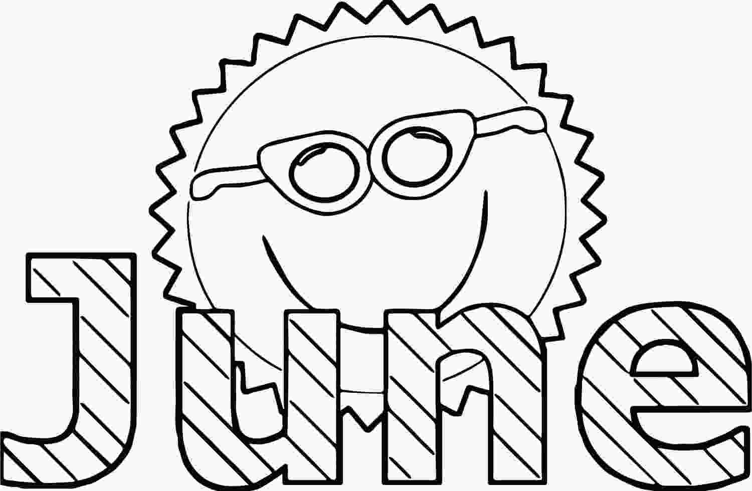 June Coloring Pages Printable