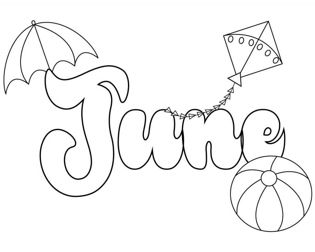 June Coloring Pages for Kids