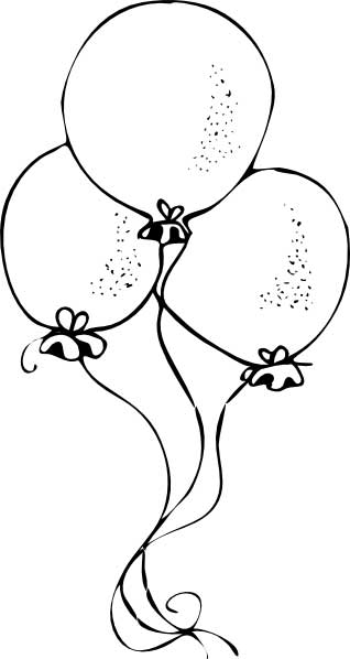 Balloon Coloring Pages Download