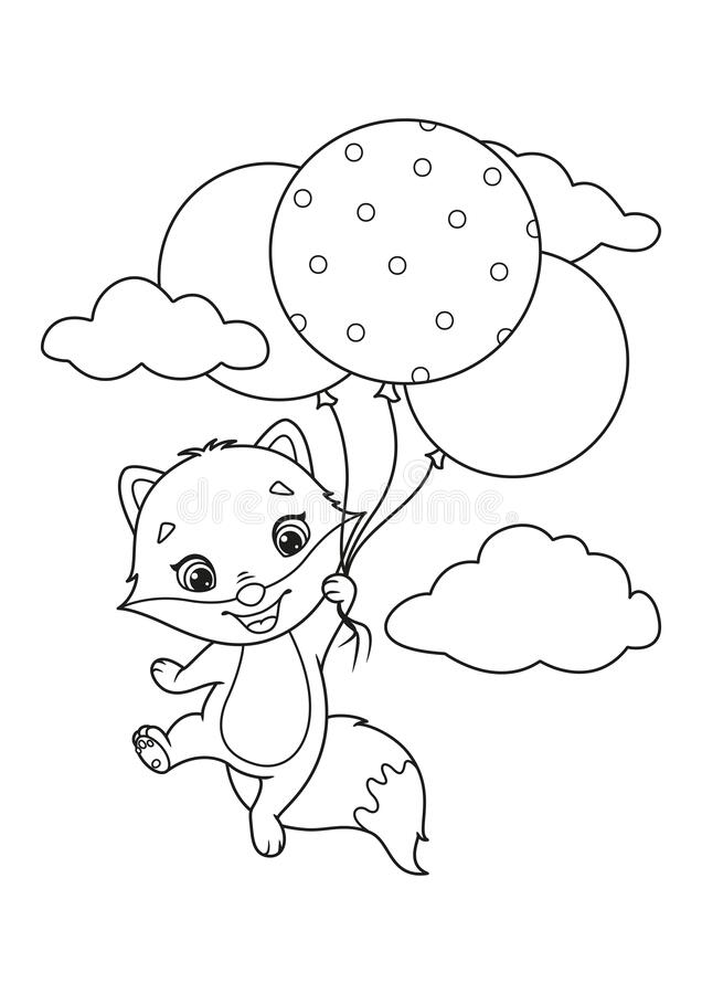 Balloon Coloring Pages for Kid