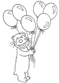 Balloon Coloring Pages for Kids