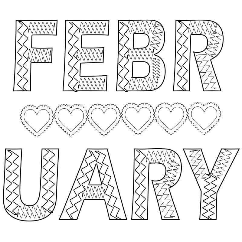 February Coloring Pages Printable