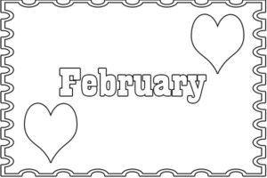 February coloring pages To Print