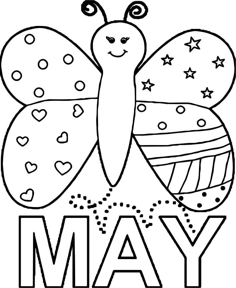 May Coloring Pages for Kids To Print
