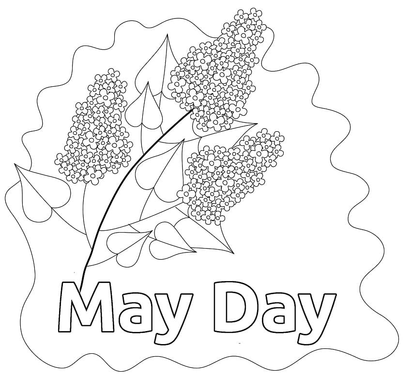 May Coloring Pages for Preschool