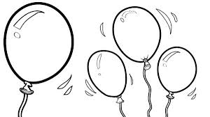 Simple Balloon Coloring Pages