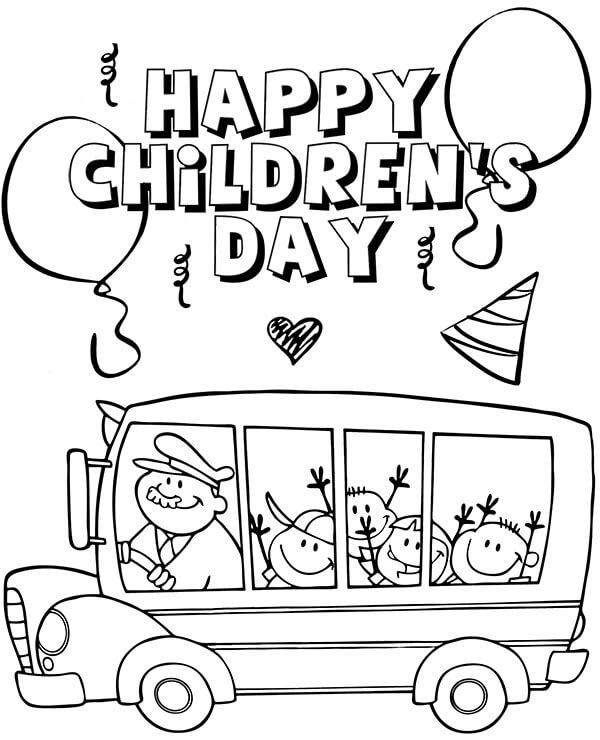 Children's Day Coloring Pages Free Download