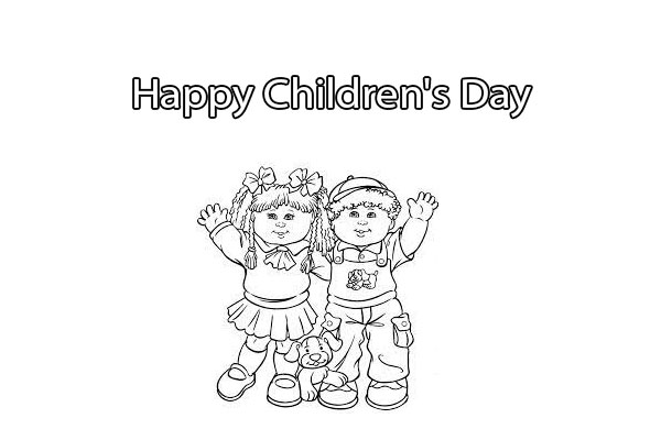 Children's Day Coloring Pages Free