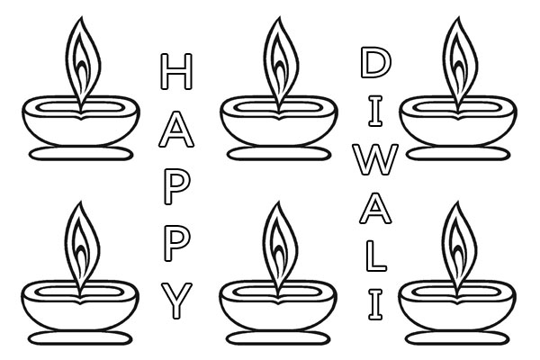 Diwali Coloring Pages Printable