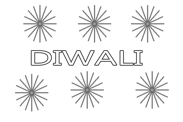 Easy Diwali Coloring Pages